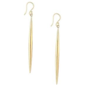 SOKO Long Gold Spike Drop Earrings